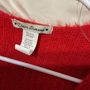 Dani Simone Red Knit Sweater